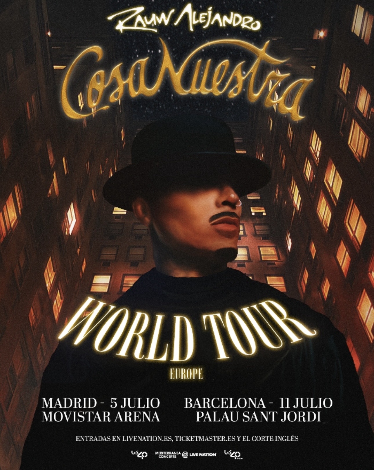 Rauw Alejandro llega con su&nbsp;Cosa Nuestra World Tour&nbsp;a Madrid